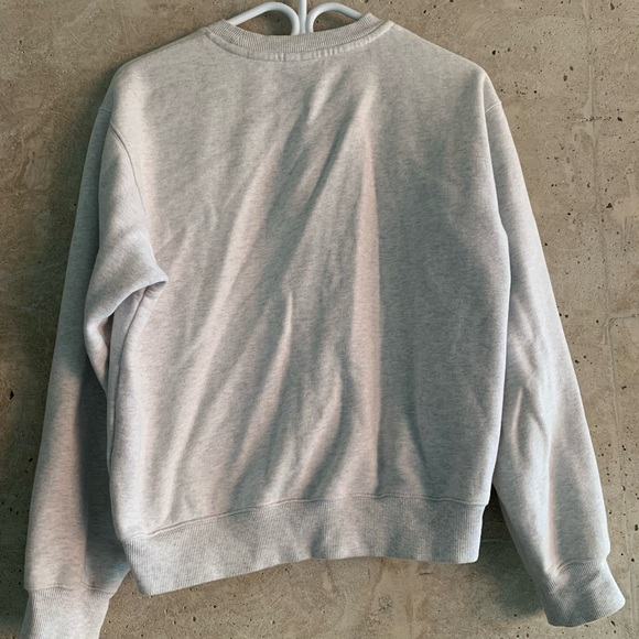 TNA Cozy Fleece Crewneck, Grey, Size S - Picture 3 of 4